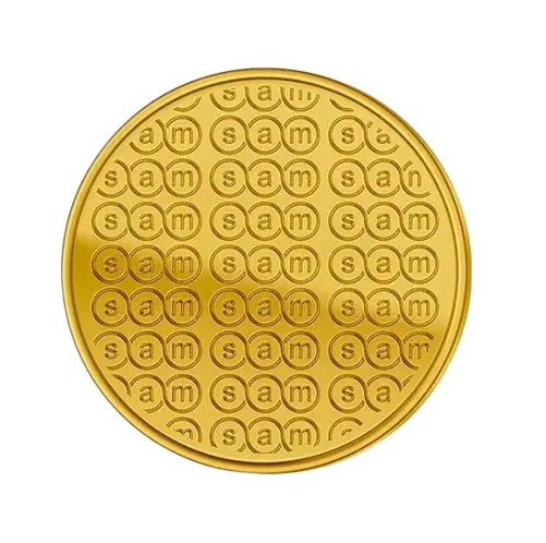 SAM Logo gold bar coin