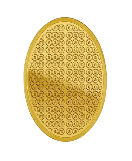 SAM Logo gold oval design