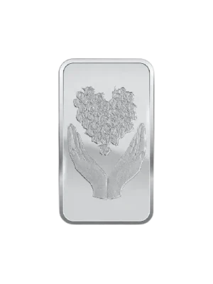 Bouquet of Heart Silver Bar