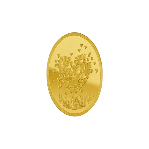 Love Tree Gold Oval