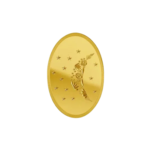 Moon Flower Minted Oval