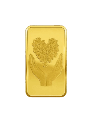 Bouquet of Heart Gold Bar
