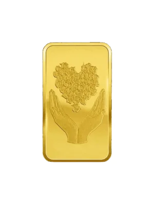 Bouquet of Heart Gold Bar