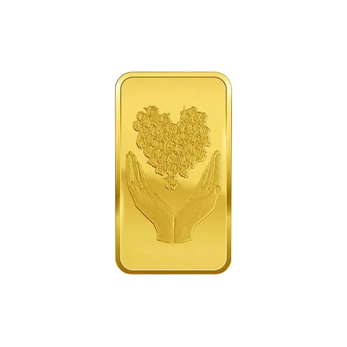 Bouquet of Heart Gold Bar