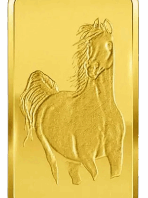 SAM Horse gold minted bar